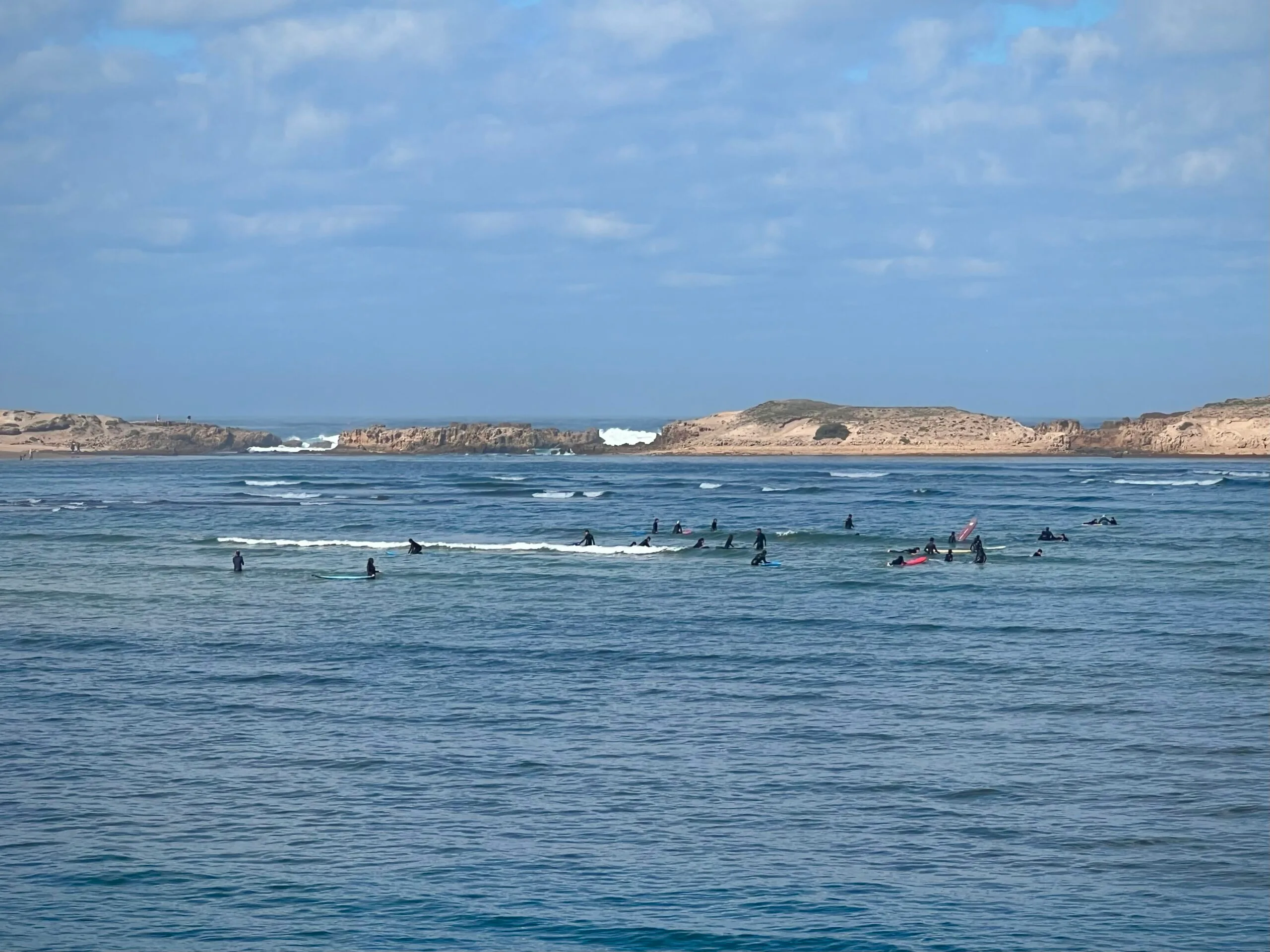 Surfing Oualidia waves