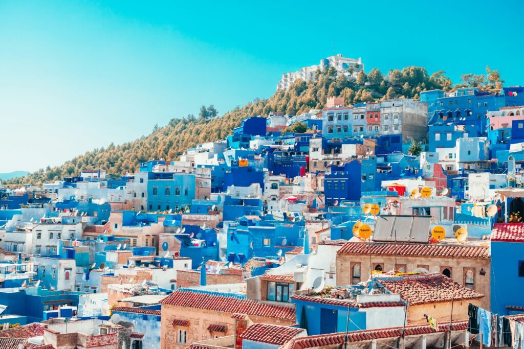 Blue-washed houses of Chefchaouen in the Rif mountains